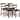 Gymax Set of 4 Barstools Counter Height Chairs w/Leather Seat & Rubber - See Details