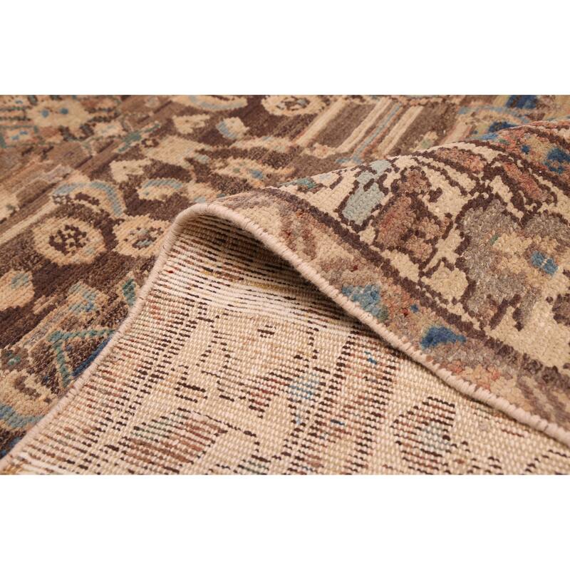 ECARPETGALLERY Hand-knotted Antalya Vintage Brown Wool Rug - 3'8 x 6'11