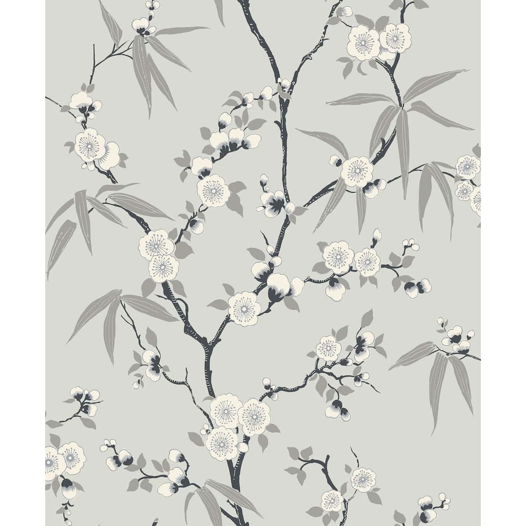 Seabrook Designs Asian Blossom Trail Nonwoven Unpasted Wallpaper