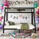 preview thumbnail 2 of 9, Black Bunk Bed With Under Bed Storage and 2 Side Ladder,Twin XL over Queen for Home