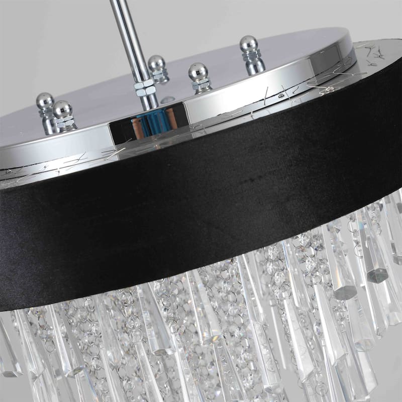 Modern Round Crystal Chandelier for Living Room