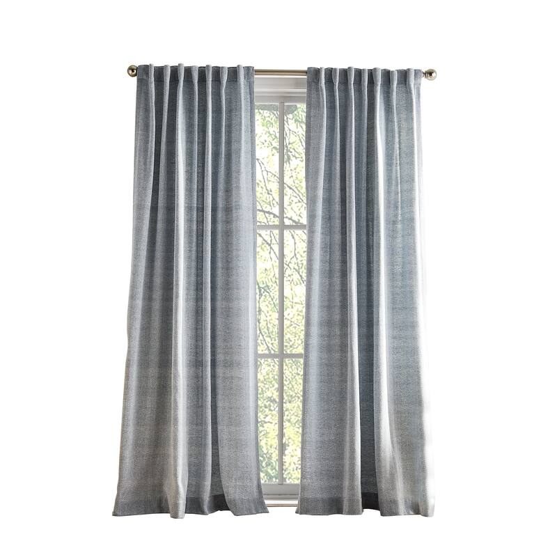 Peri Home Herringbone Curtain Panel Pair