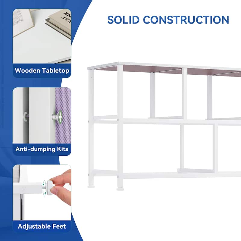 5-drawers Storage Horizontal Bedroom Dresser, Child Dresser with Wood Tabletop