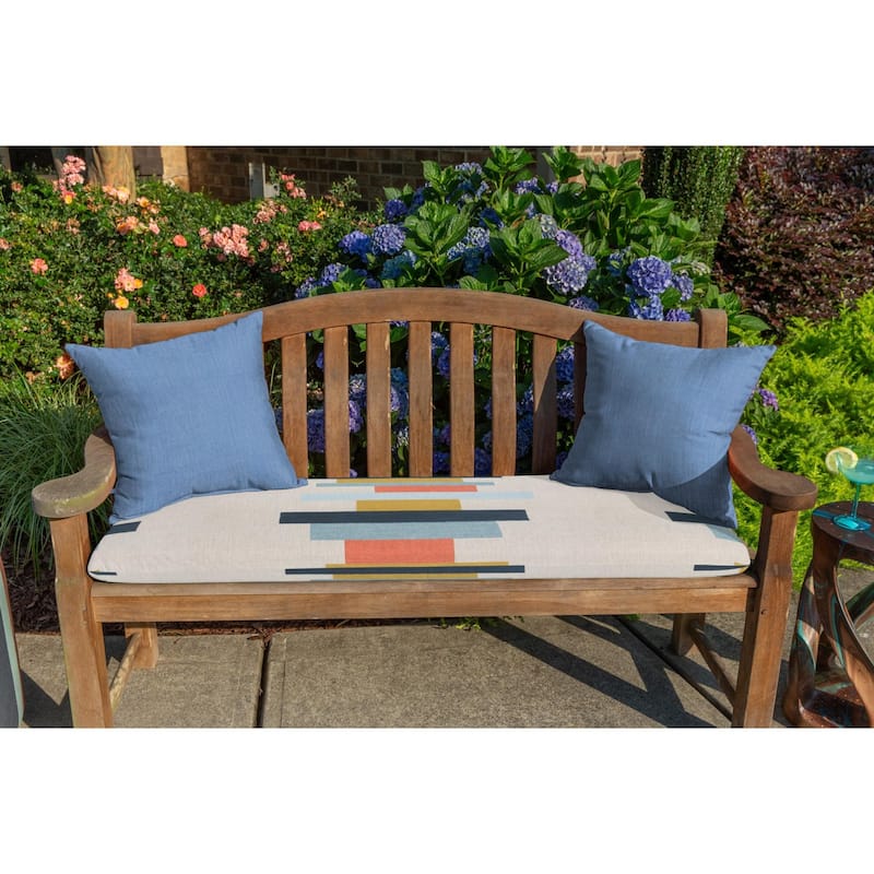 Sunbrella Solid Fabric 1-Piece Indoor/Outdoor Square Throw Pillow, 15"W x 15"L