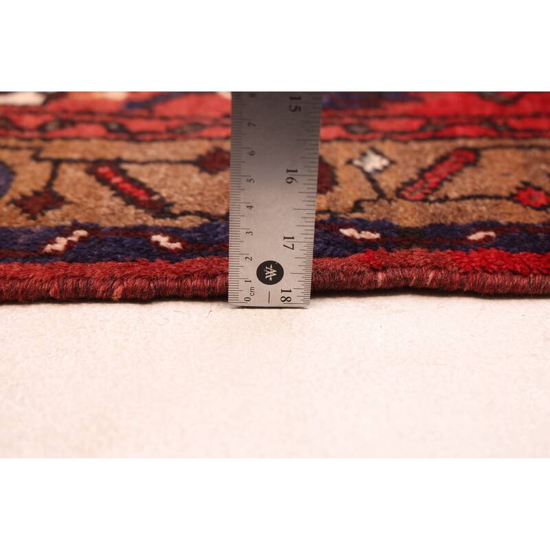 ECARPETGALLERY Hand-knotted Andelz Red Wool Rug - 3'3 x 9'8