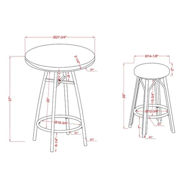 Clackamas French Aluminum 3piece Patio Counter Height Set by Furniture