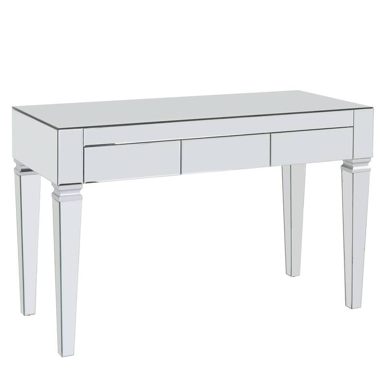Dakota Silver Mirrored Desk