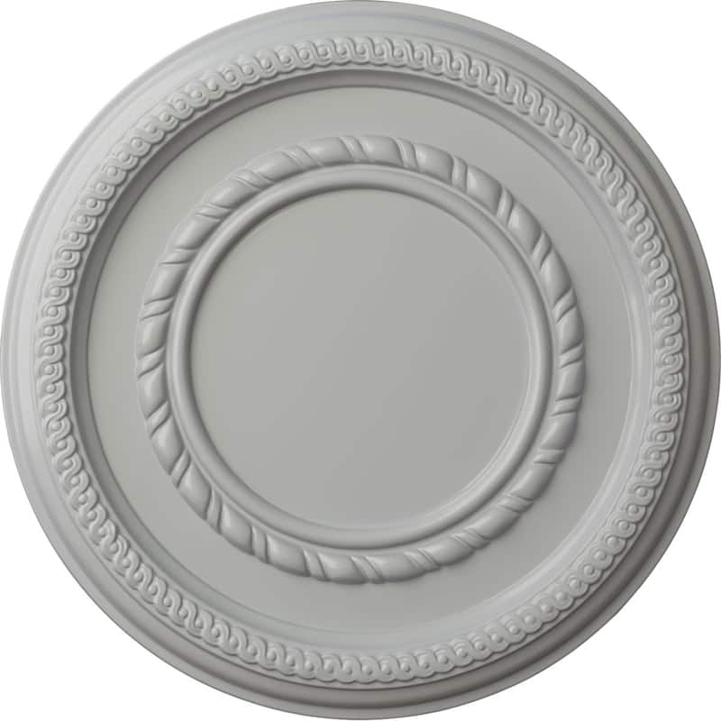 12 5/8"OD x 1 1/8"P Federal Roped Small Ceiling Medallion