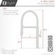 preview thumbnail 4 of 32, STYLISH Stainless Steel Single Handle Pull Out Dual Mode Kitchen Sink Faucet