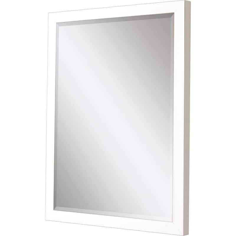 HomeRoots 39" White Accent Mirror - 27.00 in. x 39.00 in. x 2.00 in.