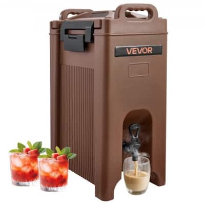 5-Gallon Insulated Beverage Dispenser with Foam Layer and Leak-Proof Spigot Hot or Cold Drinks - 16.73 x 10.12 x 25.79 inch