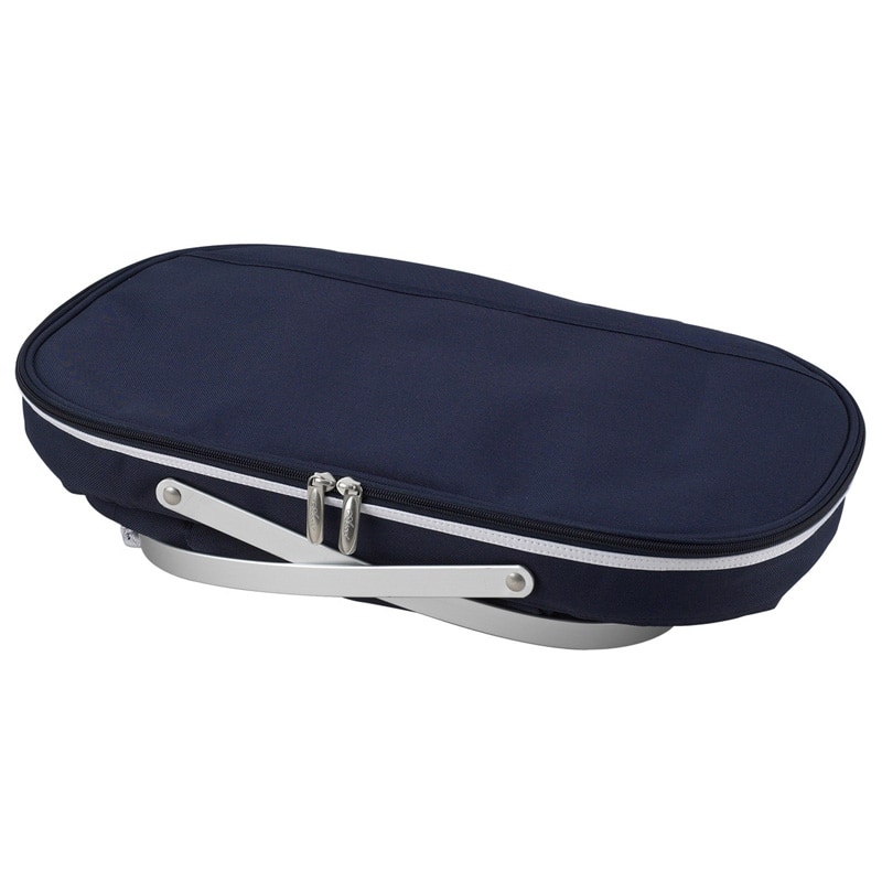 Picnic at Ascot Collapsible Picnic Basket Cooler for Four - Blue