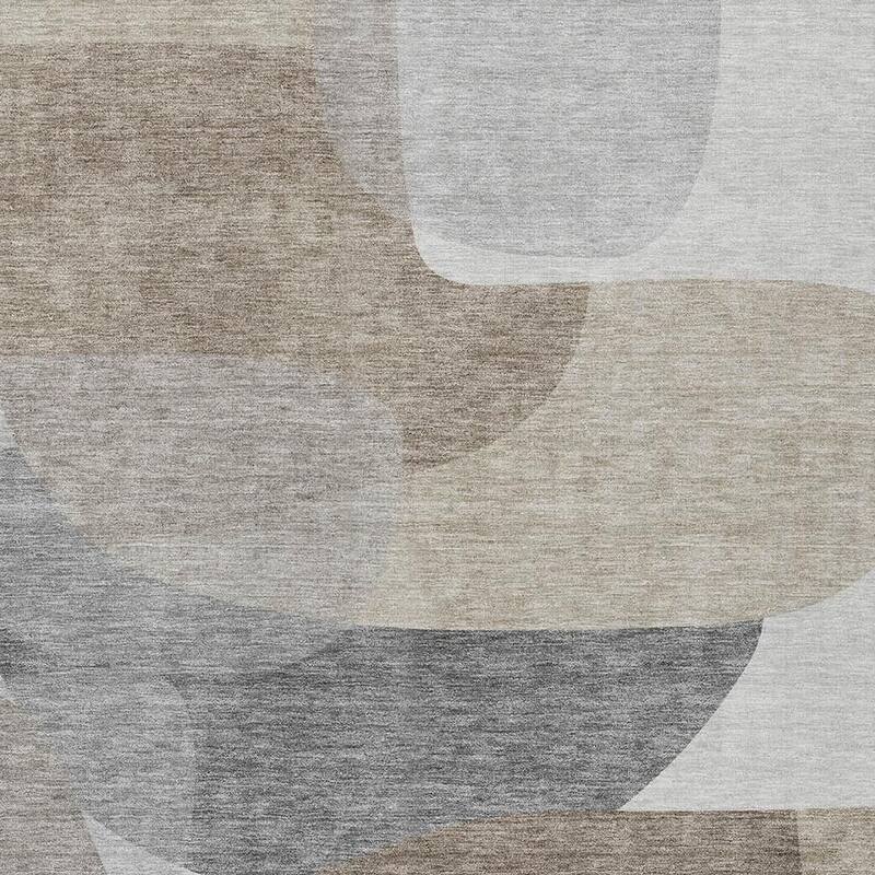HomeRoots Abstract Transitional Rectangle Outdoor Rug
