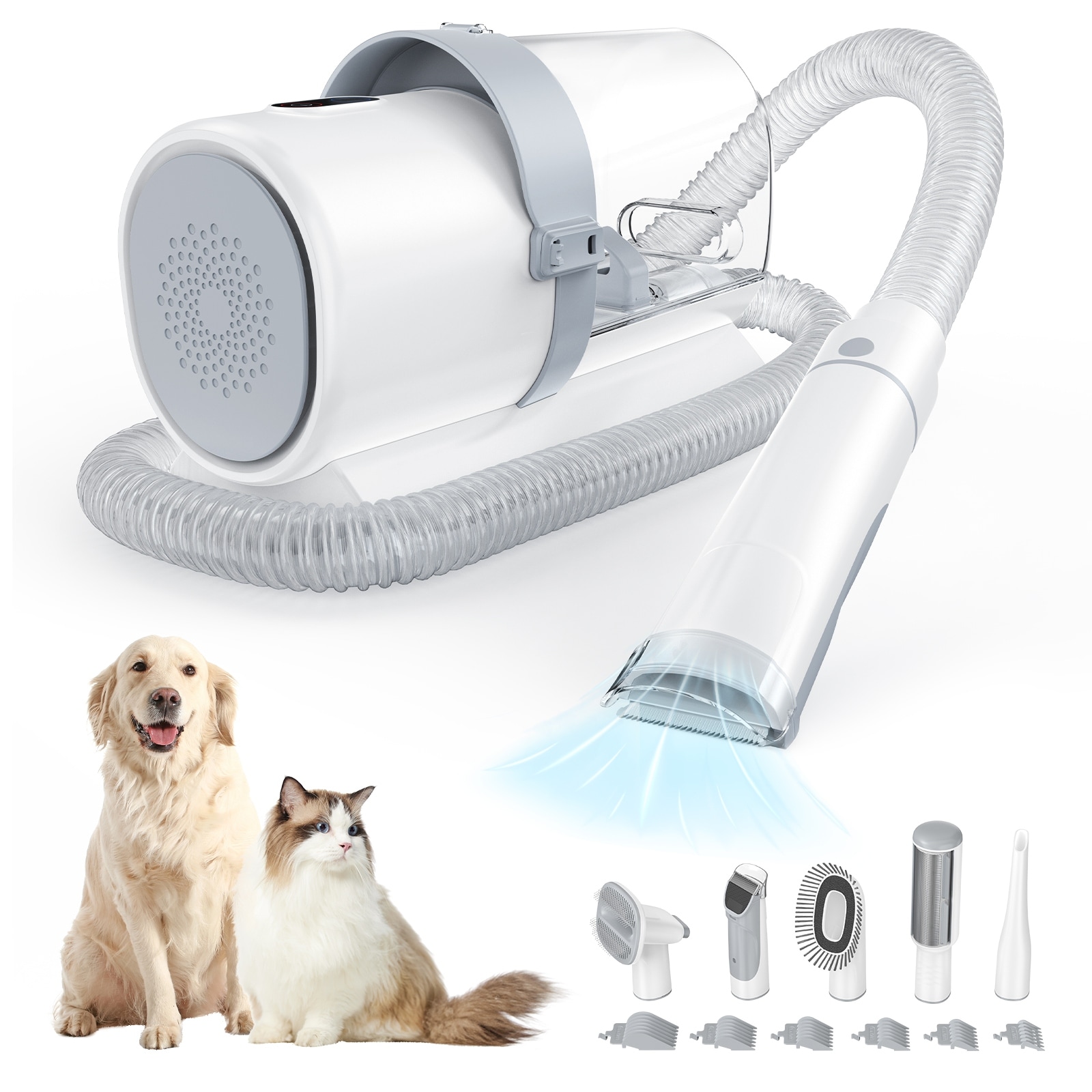 Dog Grooming Vacuum, 2.5L Dog Hair Vacuum with Clipper Nail