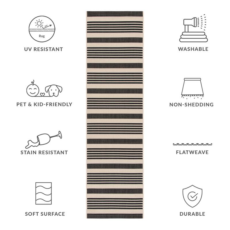 SAFAVIEH Courtyard Orsi Indoor/ Outdoor Waterproof Area Rug
