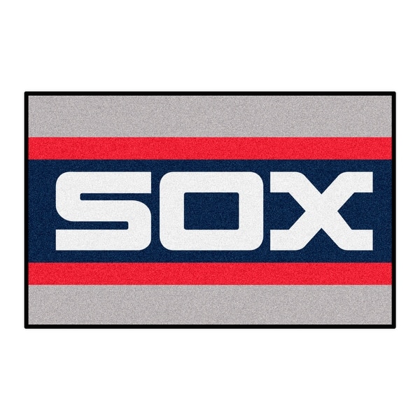 Fanmats Chicago White Sox Baseball Runner Rug Southside City Connect - 30in. x 72in.