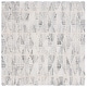 preview thumbnail 20 of 24, SAFAVIEH Handmade Ebony Shafeeka Modern Trellis Wool Rug 6' Square - Grey/Ivory - Square