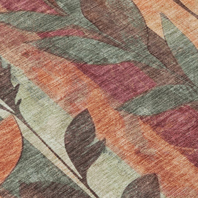 HomeRoots Floral Transitional Rectangle Outdoor Rug