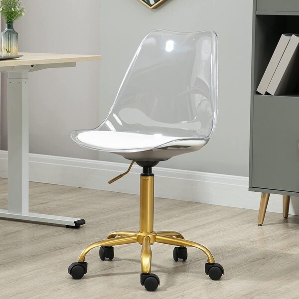Rolling acrylic chair sale