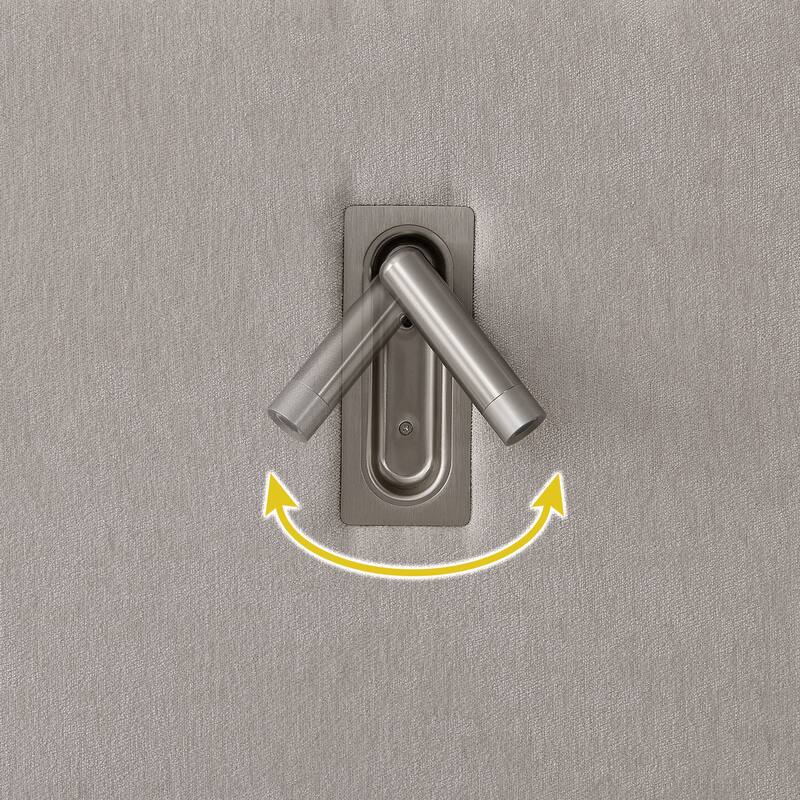 Roomfitters King Upholstered Chenille Platform Bed with Pleated Headboard and Built-In Bedside Tables, Solid Frame