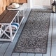 preview thumbnail 111 of 180, SAFAVIEH Courtyard Aquata Indoor/ Outdoor Waterproof Patio Backyard Rug 2'3" x 10' Runner - Black/Ivory