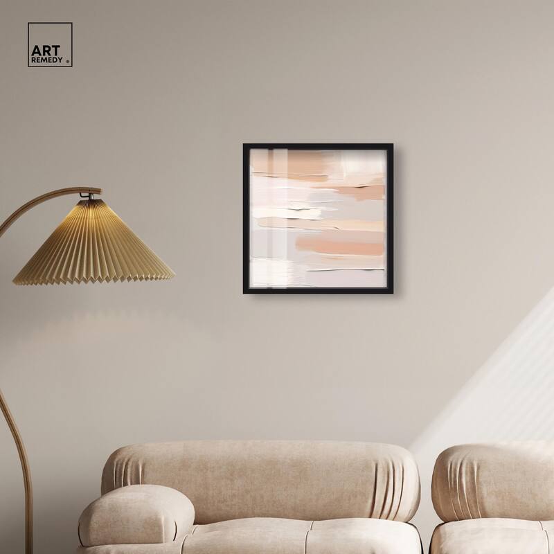 Roseate Cream Tones I Shadowbox by Art Remedy
