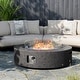 preview thumbnail 74 of 83, COSIEST 42'' Outdoor Round Propane Fire Pit w Wind Guard and Fire Glass