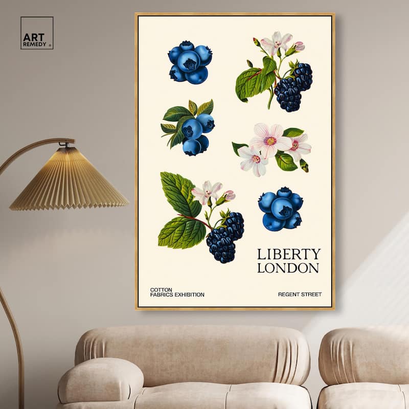 Berries and Blooms I Canvas by Art Remedy