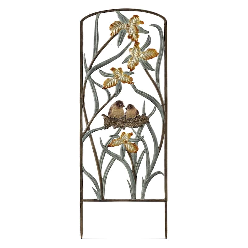 Spi Wide Lovebirds In Nest Trellis 39" X 14.5" X 1" 5.0 Lbs. Aluminum - 39 X 14.5 X 1 inches