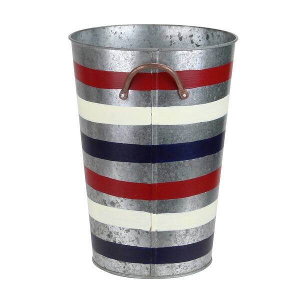 Shop 12 Red And White Stripes Painted Patriotic Planter Garden