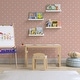 preview thumbnail 2 of 6, Wallniture Denver 14" Floating Shelves for Kids Room Decor, White Bookshelf (Set of 4)