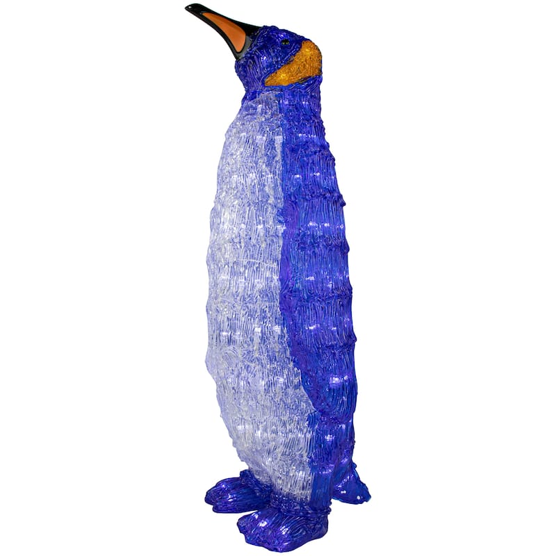 26" Lighted Commercial Grade Acrylic Penguin Christmas Display Decoration