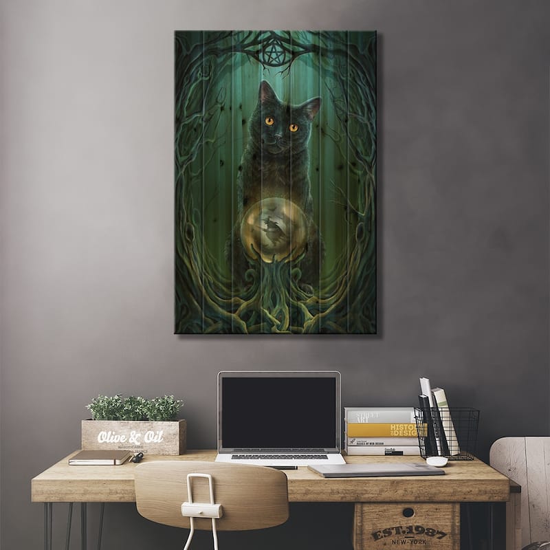 Rise Of The Witches Print On Wood by Lisa Parker - Multi-Color