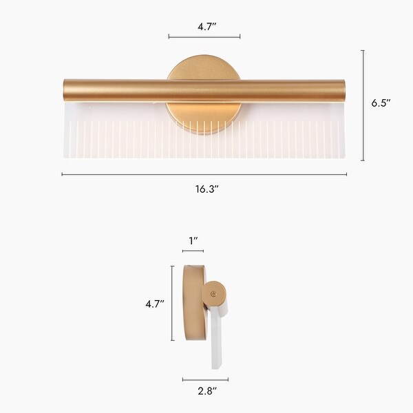 Black 3-Light Vanity Wall Sconce - Up/Down Rotating LED Bathroom Light, 21.26", 4000K Natural White, Non-Dimmable