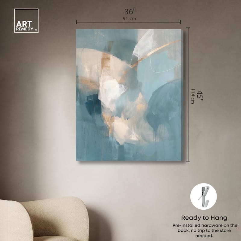 Blue Dreams Canvas by Art Remedy, Gallery Wrapped