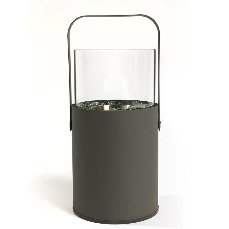 Mini Tabletop Ethanol Fire Pit, Portable Fireplace for Outdoor & Garden,Grey