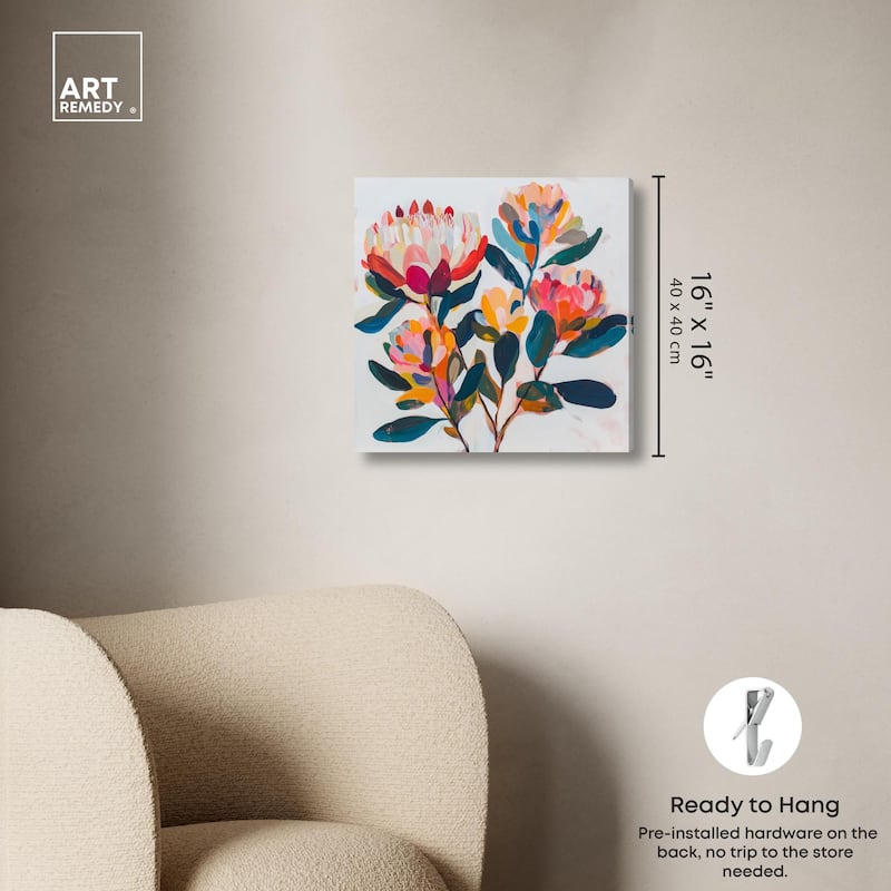 Contemporary Flora I Canvas by Art Remedy, Gallery Wrapped