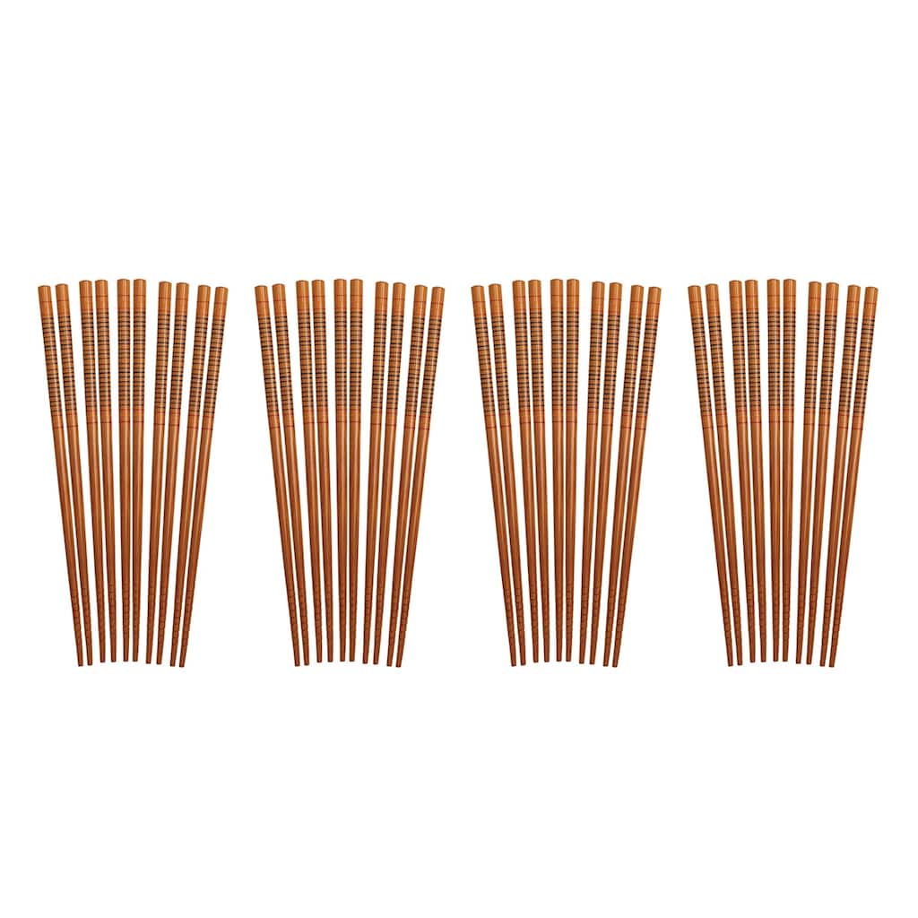 Helen's Asian Kitchen Silk Wrapped Bamboo Chopsticks, 20-Pair