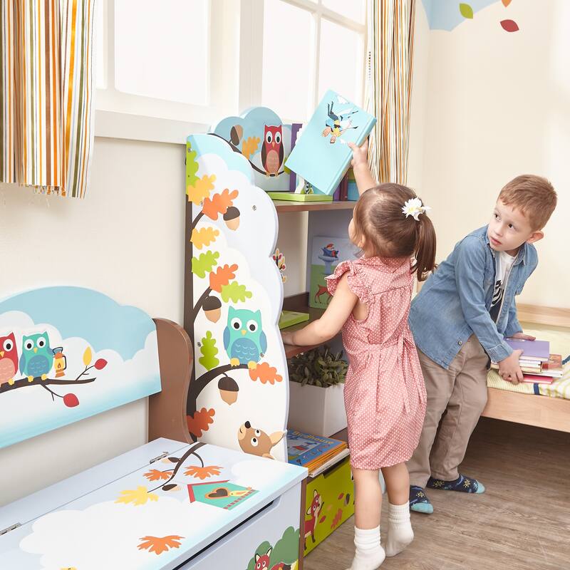 Fantasy Fields - Enchanted Woodland Bookshelf - Green/Blue