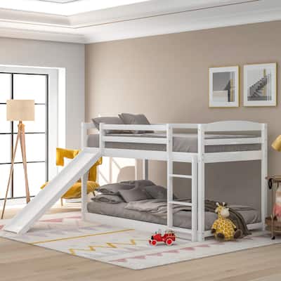 Bunk Bed with Convertible Slide and Ladder