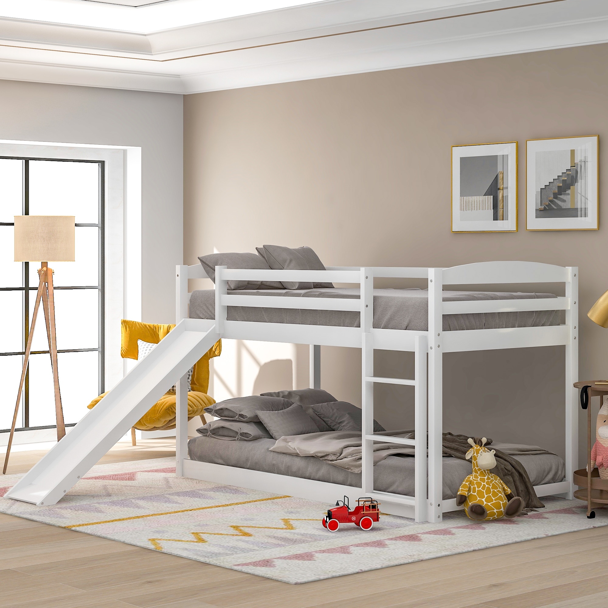 Low loft bunk beds on sale