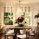 preview thumbnail 3 of 9, Rennnsan 4-Light Modern Cotton Pendant Light for Dining Room Living Room - 27.6" W x 26" H