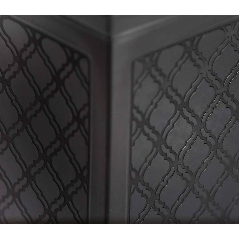 FCMP Outdoor Casablanca Resin 24" Self-Watering Pedestal Taper Planter, 2 Pack