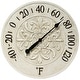 preview thumbnail 1 of 12, Blanc Fleur Outdoor Decorative Round 15 inch Wall Thermometer by Infinity Instruments - 15 x 1.38 x 15 Antique White