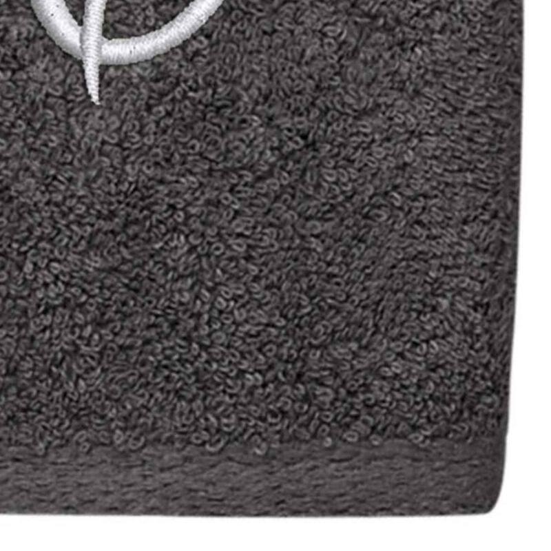 Avanti Linens Granite/Silver Script Monogram Hand Towel Letter C - Hand Towel