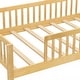 preview thumbnail 9 of 20, Twin Montessori Bed for Kids with House-Style Headboard and Storage Shelf