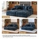 preview thumbnail 44 of 131, Oversized Chenille Modular Sectional Sofa Conversation Set with 2 Ottomans