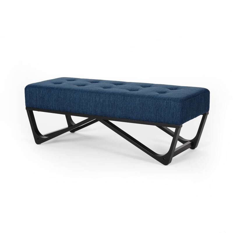 Ursa Contemporary Fabric Ottoman Bench by Christopher Knight Home