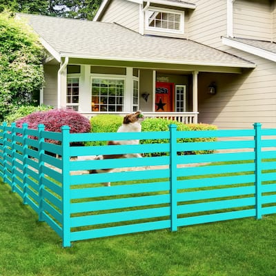 Courtyard Privacy Fence No Pit Digging Type, More Convenient For Outdoor Installation,2,4-Panel - 39.3 in. W x 35.6 in. H