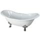 Option White / Polished Chrome Feet